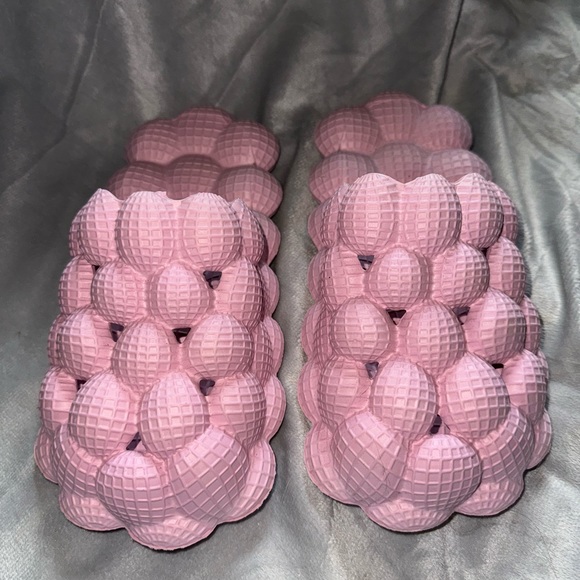 ladies pink bubble slides women shoes baby outdoor summer spring girly 6/7 S - Picture 3 of 5